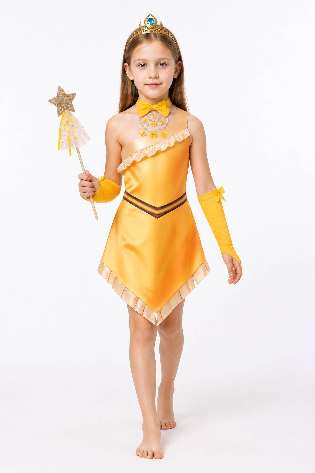 Native American Character Costume with Crown Costume Headwear detail 2