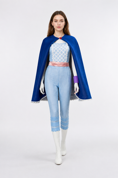 Costume with Long Cape, Pants, and Accessories