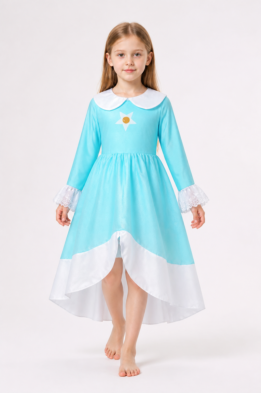 Rosalina Dress, Light Blue with White Stars Costume Dresses detail 2