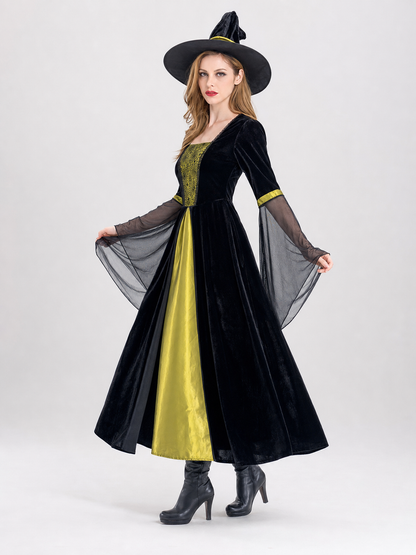 Witch Costume: Long Dress and Hat Costume Dresses detail 2