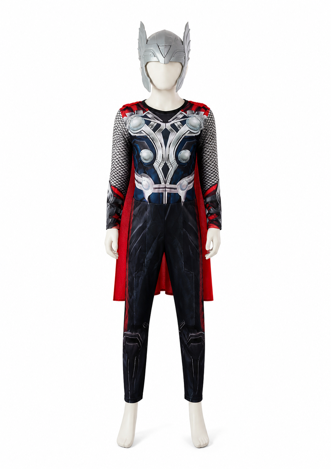 Children's Thor Costume with Mask and Cape for Halloween Costume Capes detail 2