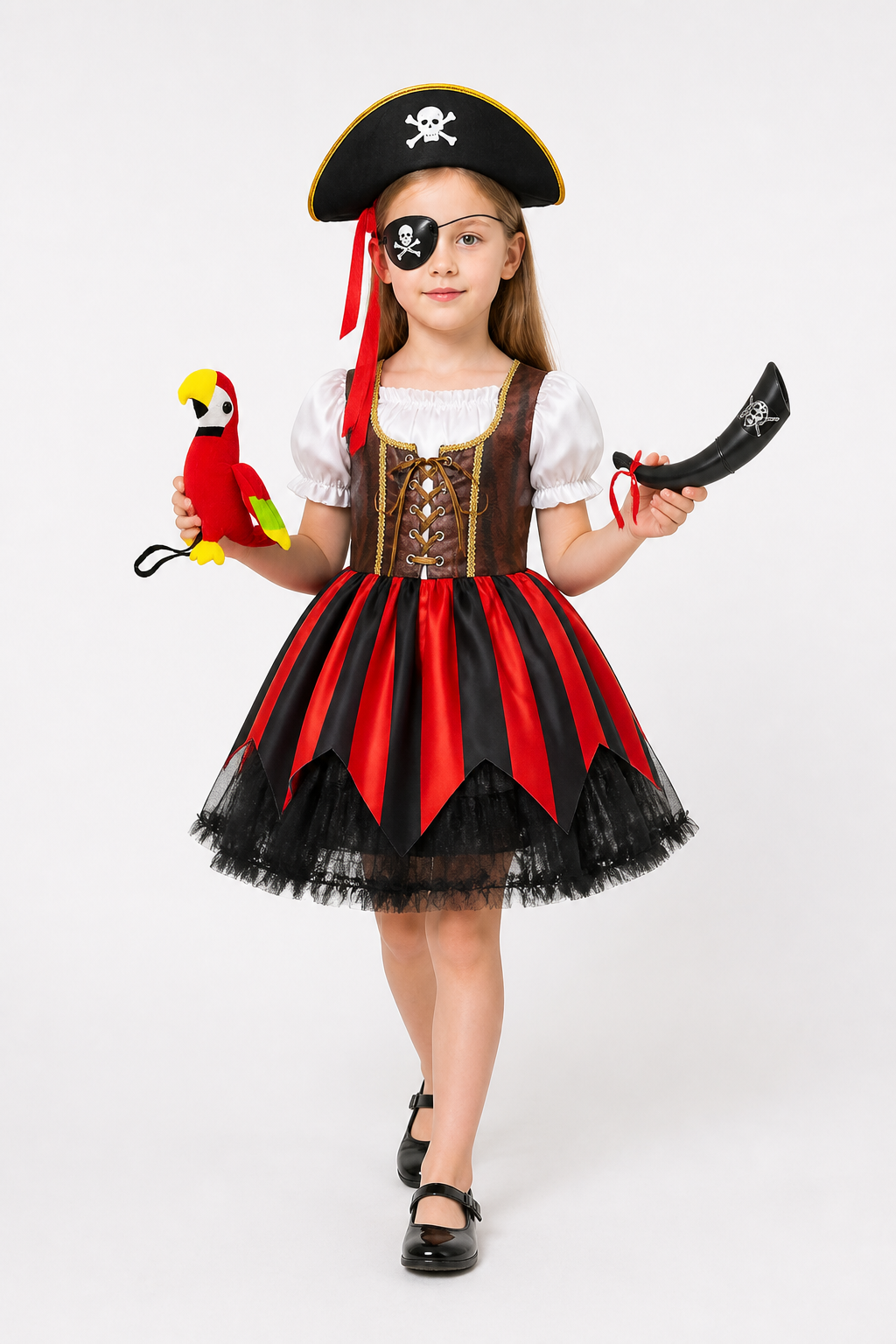 Pirate Costume with Corset and Full Skirt Costumes detail 2