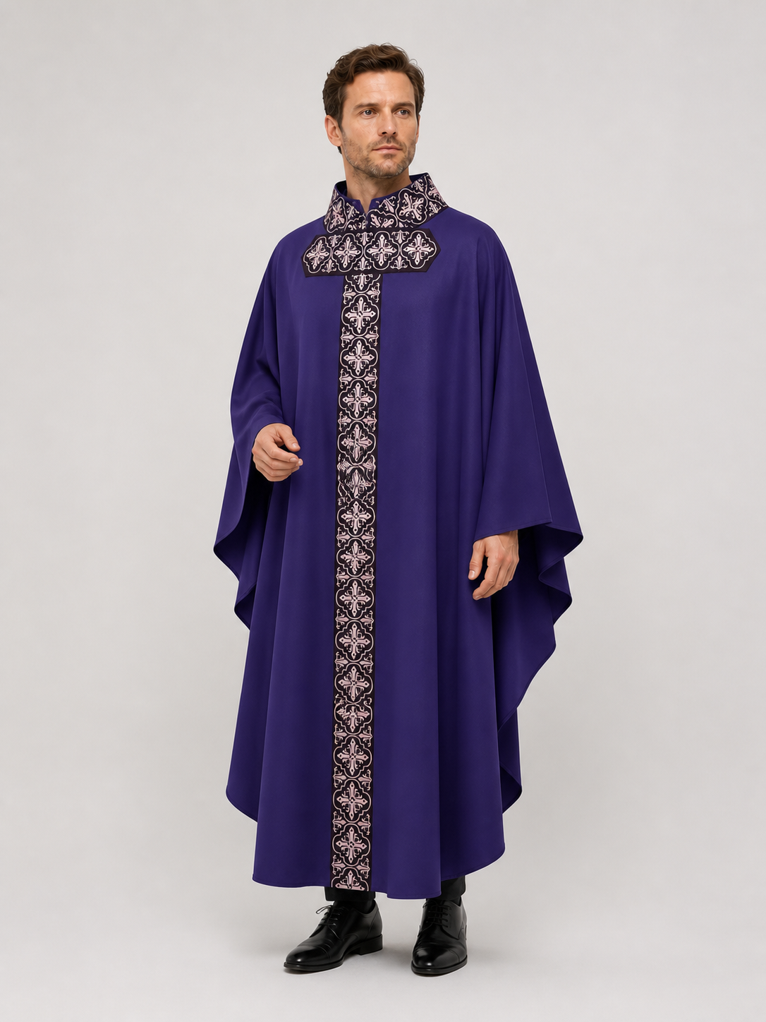 Medieval Priest Mantle for Halloween Cosplay Costumes detail 2