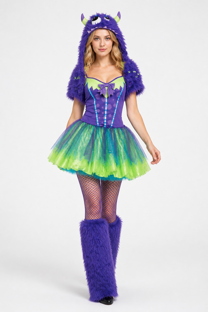 Monster Costume with Horns and a Full Skirt