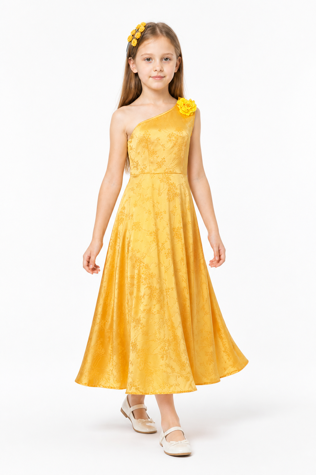 Yellow One-Shoulder Dress for a Zootopia Costume Costume Dresses detail 2