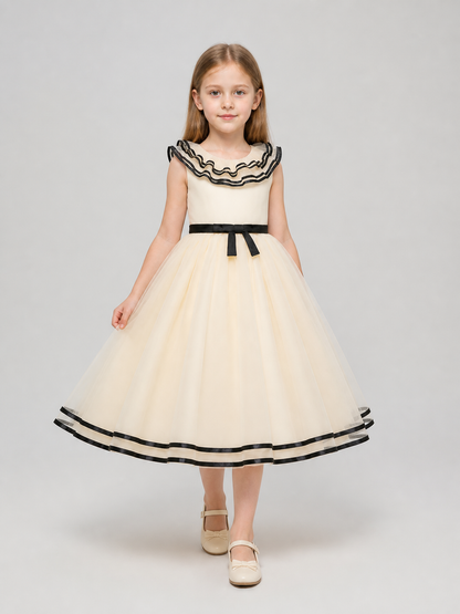 Festive Dress with a Full Tulle Skirt and Bow Costume Dresses detail 2