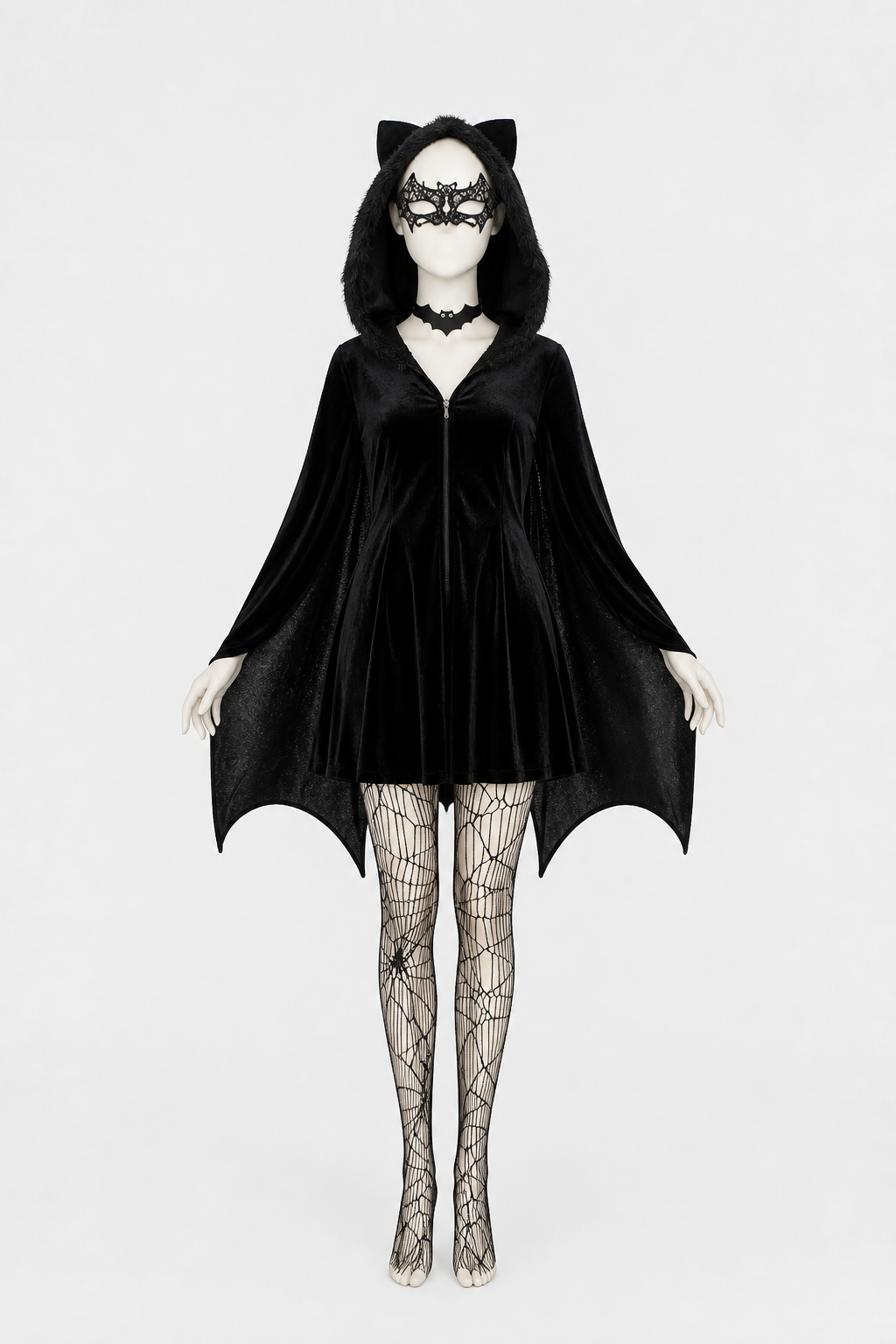 Halloween Bat Costume with Wings and Hood Costumes detail 2