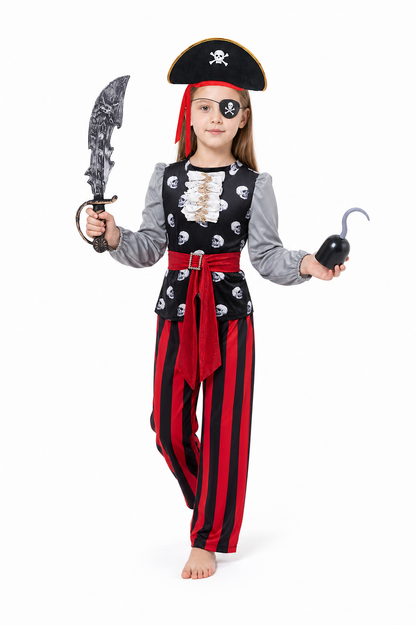 Carnival Pirate Costume with Accessories Costume Accessories detail 2