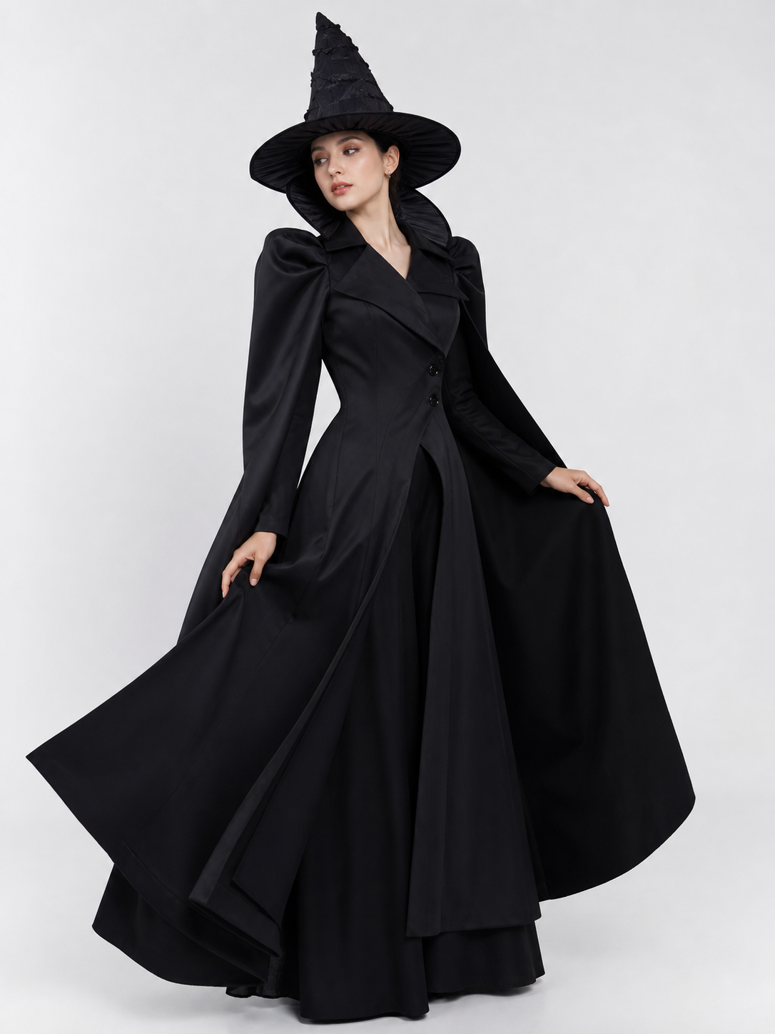 Elphaba Cosplay Costume: Cloak and Hat