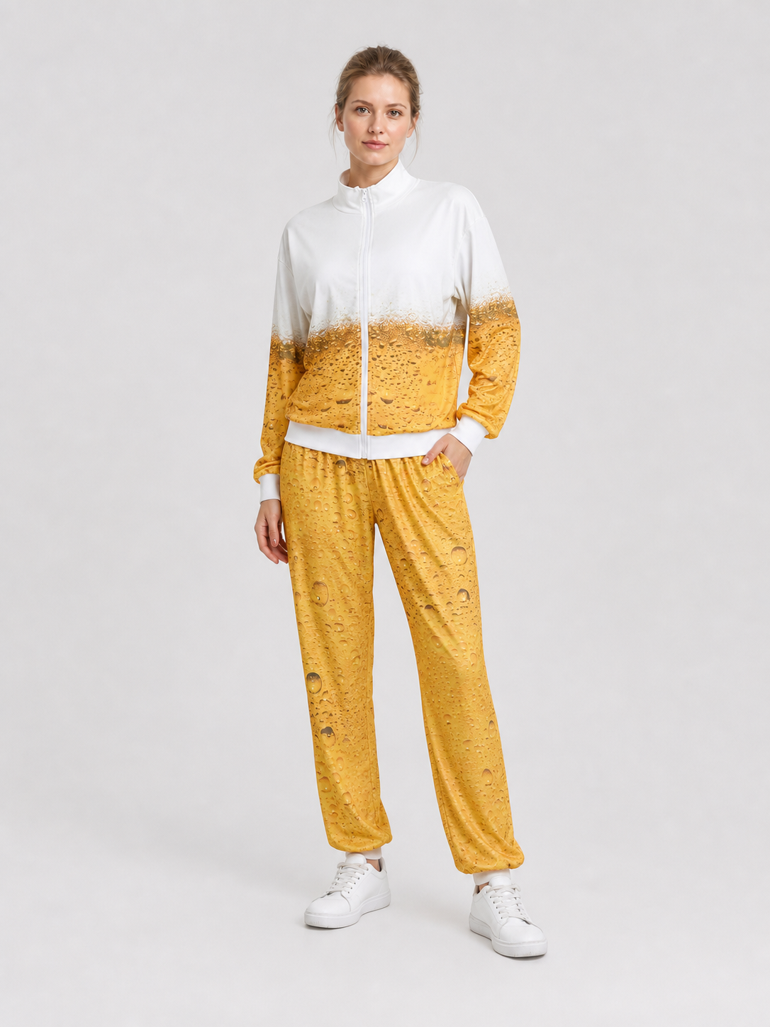 Retro Gradient Jacket and Pants Costume for Oktoberfest Costumes detail