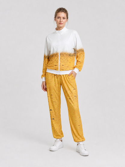 Retro Gradient Jacket and Pants Costume for Oktoberfest Costumes detail