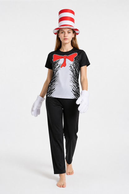 The Cat in the Hat Cosplay Costume Set Costume Headwear detail 2