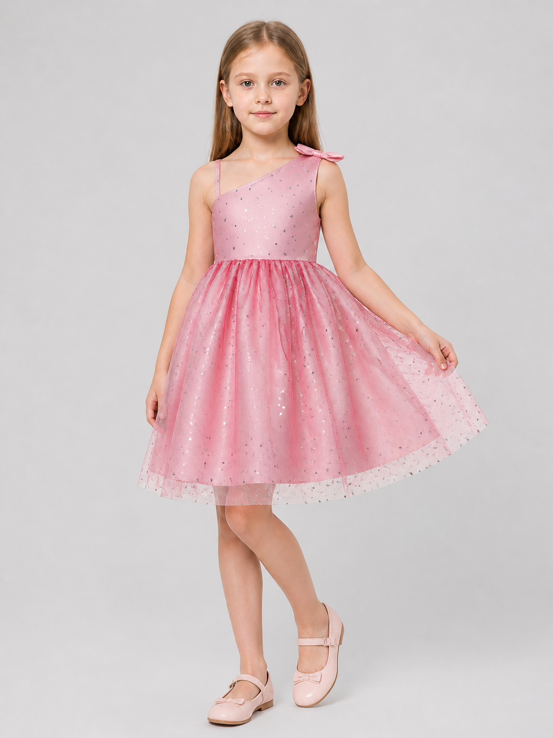 Festive Princess Dress with a Tulle Skirt and Sequins Costume Dresses detail 2