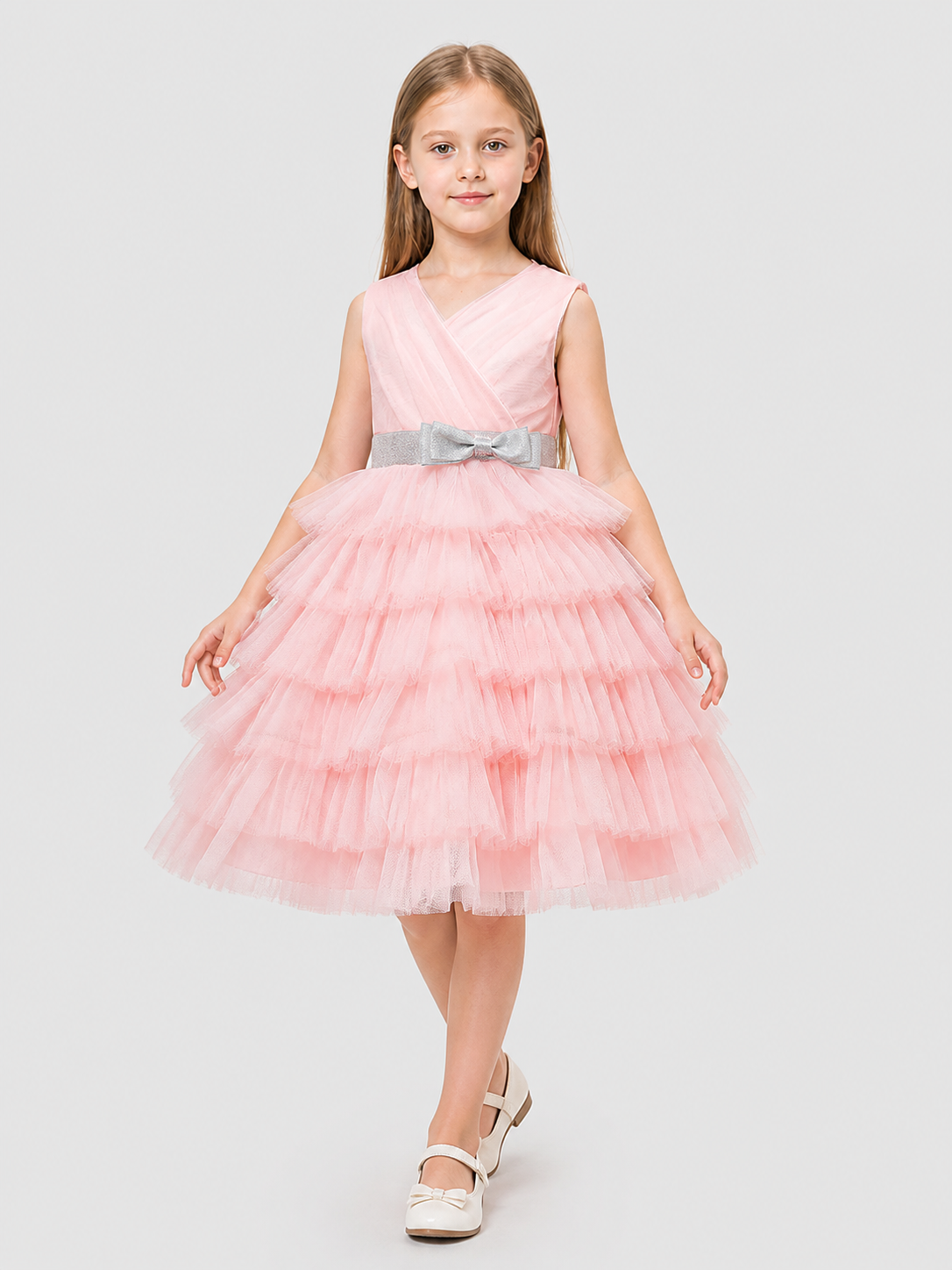 Puffy Princess Dress with Tulle Skirt for Performances Costume Dresses detail 2