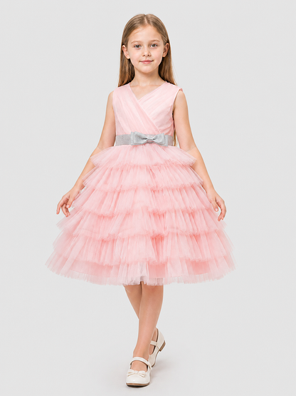 Puffy Princess Dress with Tulle Skirt for Performances Costume Dresses detail 2