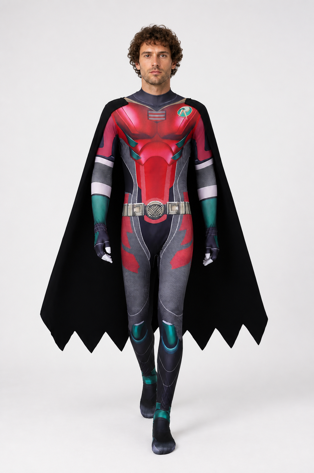 Robin Cosplay Costume with Cape and Jumpsuit Costume Capes detail 2