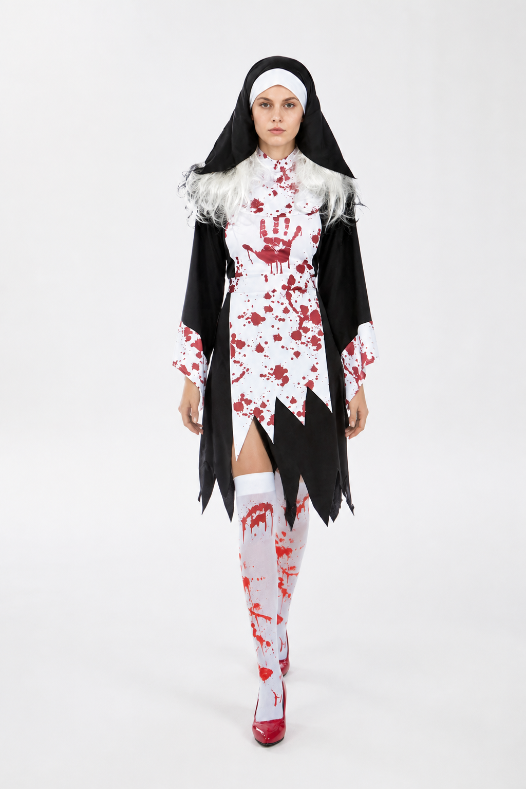 Costume with Bloodstains and a Jagged Hem Costumes detail 2