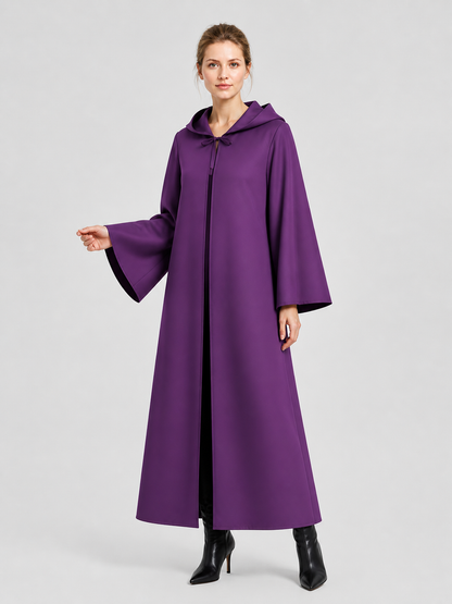 Purple Long Hooded Cloak for Cosplay Costume Capes detail 2