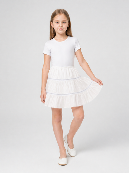 Multi-Layer White Fluffy Tutu Skirt for Carnival Costumes detail 2