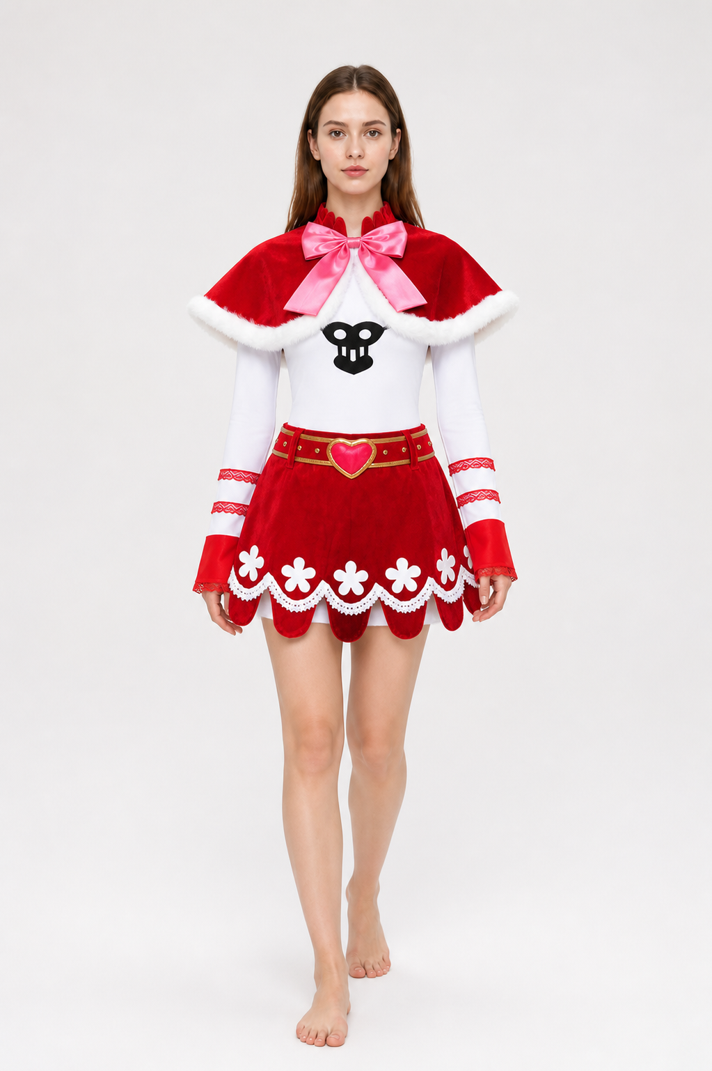 Perona One Piece Cosplay Costume with Cape Costume Capes detail 2