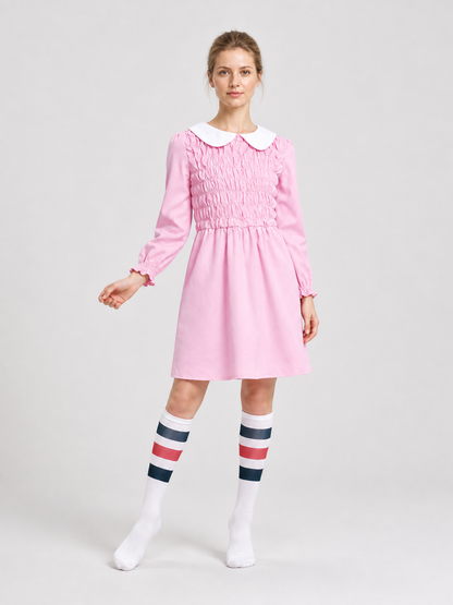 Eleven Costume for Kids: Pink Dress and Leg Warmers Costume Dresses detail 2