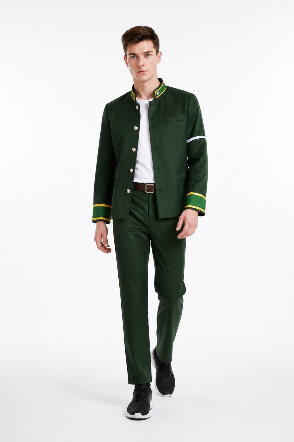 Cosplay School Uniform Costume Blazer Shirt Pants Costumes detail