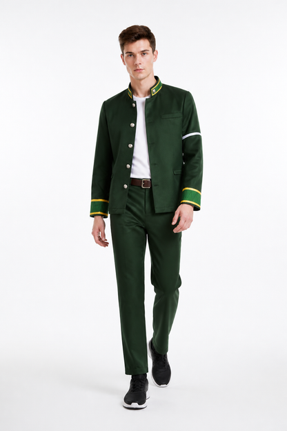 Cosplay School Uniform Costume Blazer Shirt Pants Costumes detail