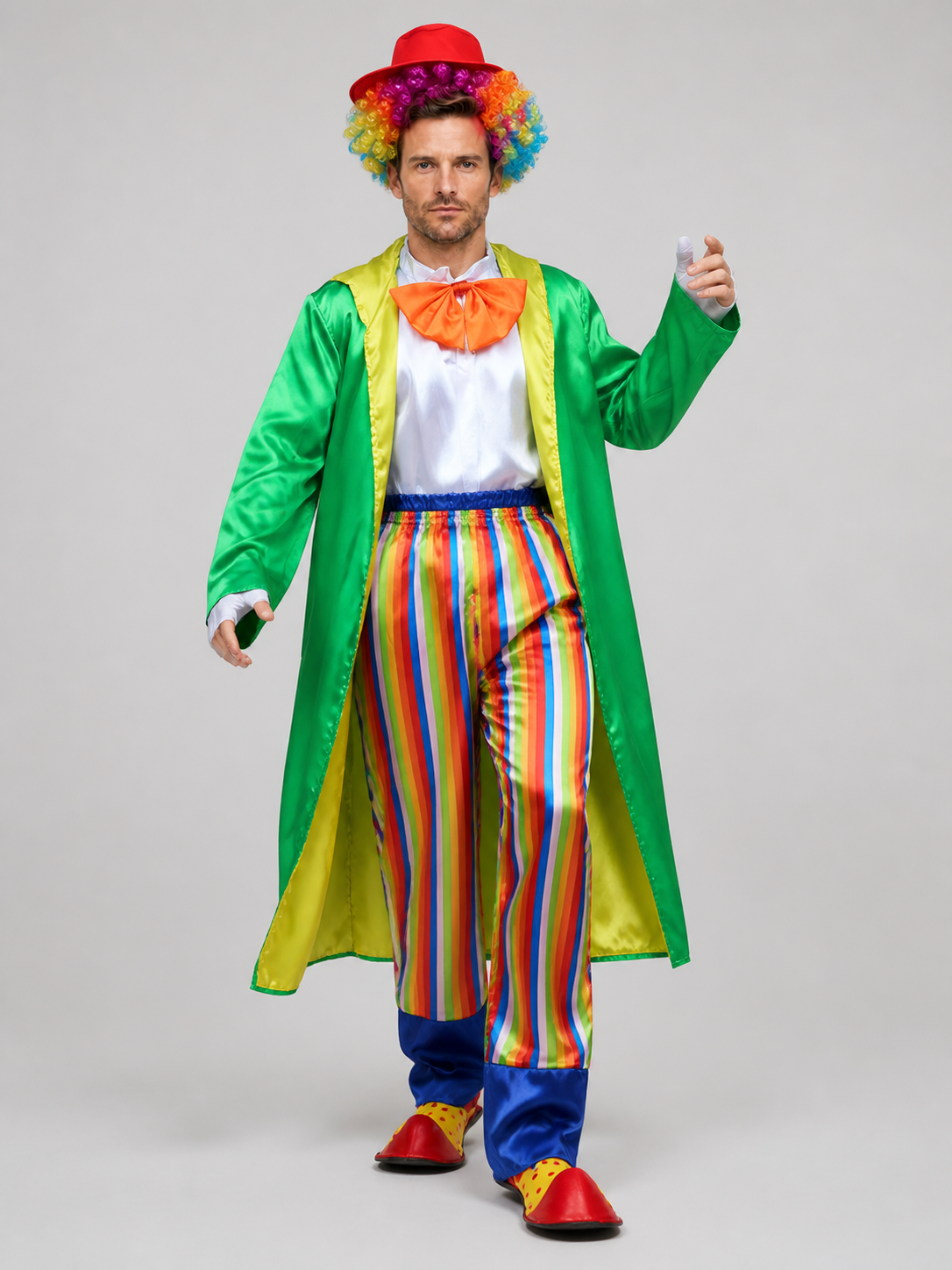 Clown Costume for Carnival: Cape, Shirt, Pants, Hat Costume Capes detail 2
