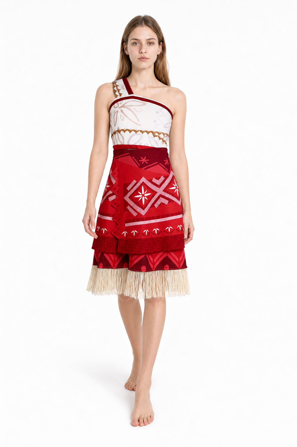 Jumpsuit Costume with Geometric Patterns and Fringe Costumes detail 2