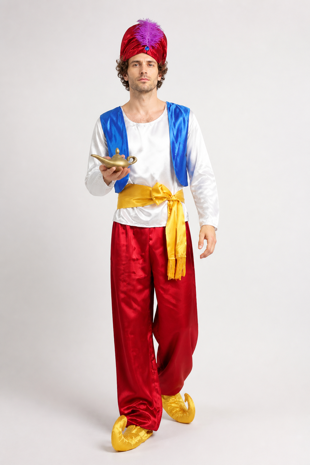 Fantasy Carnival Costume with Hat and Belt Costume Headwear detail 2