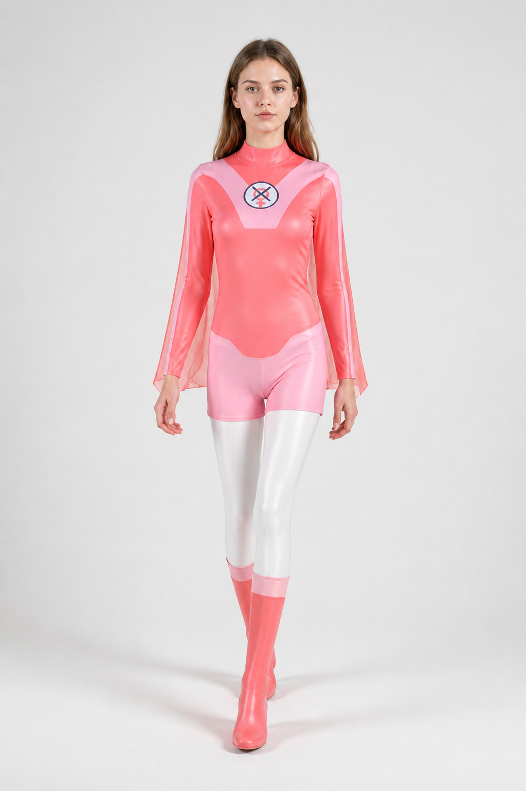 Omni-Man Cosplay Costume with Cape and High Collar Costume Capes detail 2