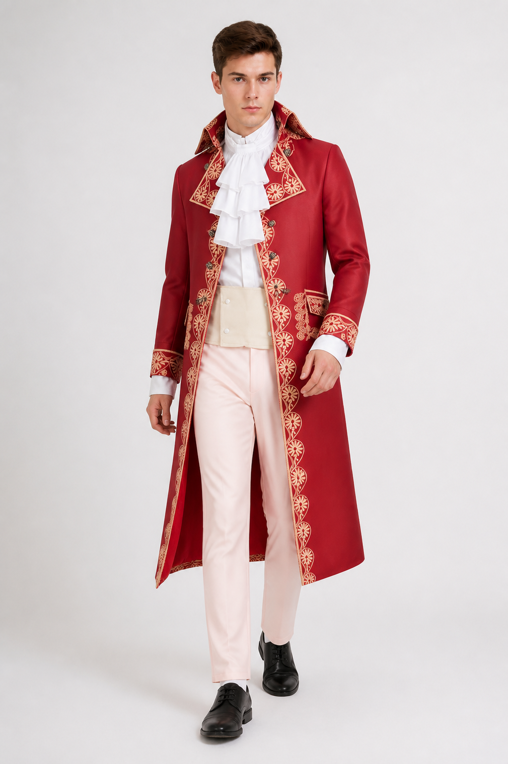 Napoleon Cosplay Costume, Red Set Costumes detail 2