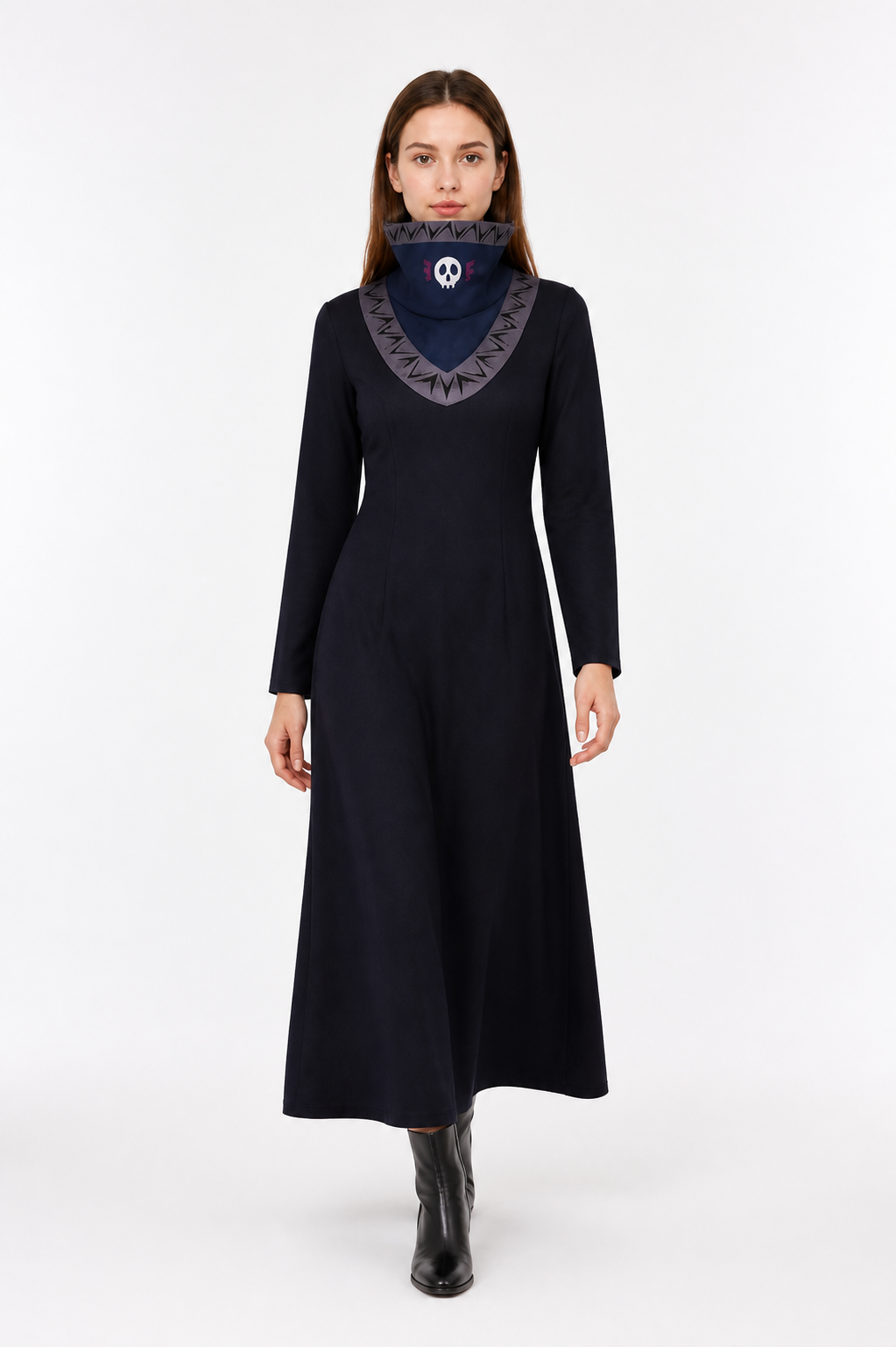Long Kurapika Cosplay Robe with a High Collar Costumes detail 2