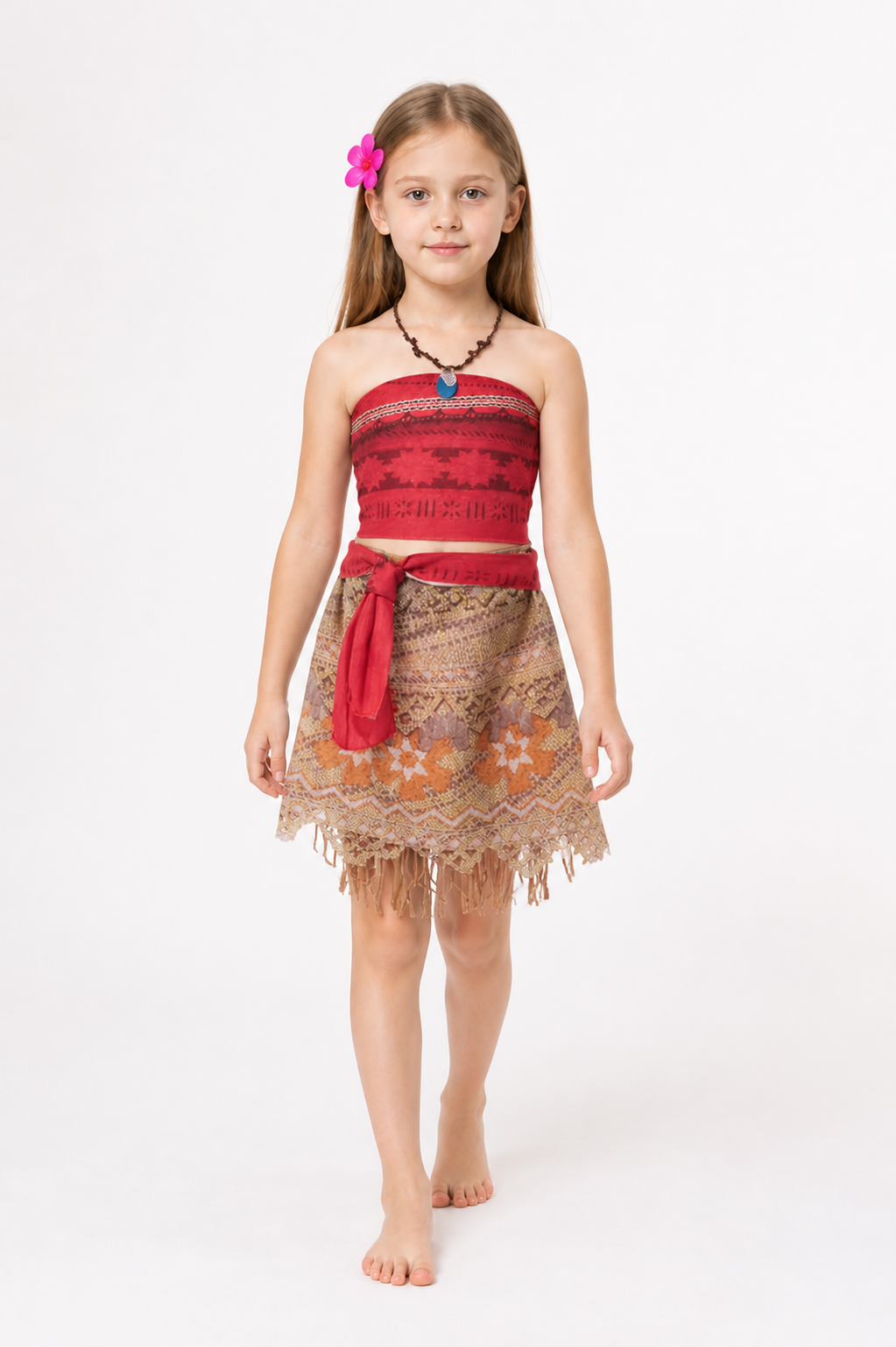 Moana Princess Costume with Skirt and Necklace Costumes detail 2