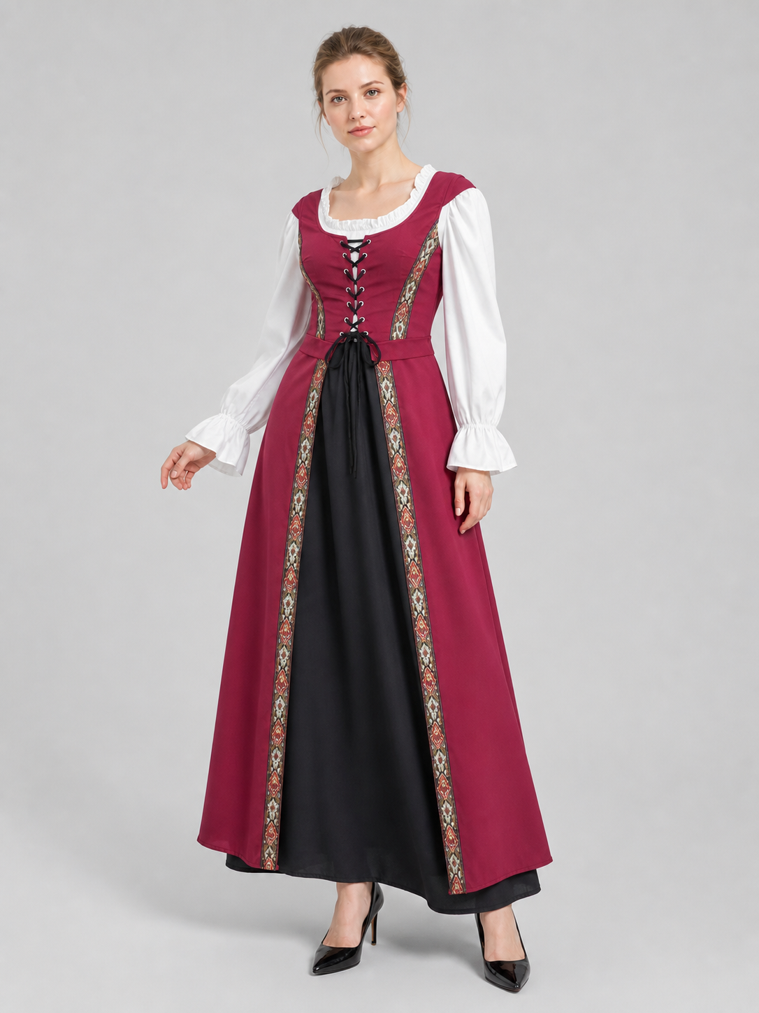 Vintage Medieval Dress for Cleopatra Cosplay Costume Dresses detail 2