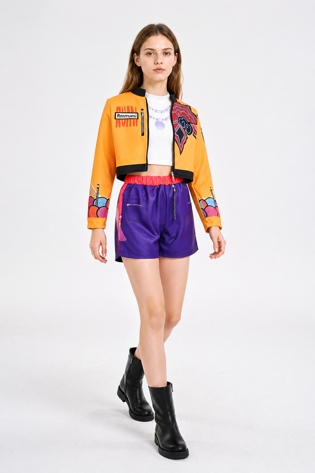 Cosplay costume with jacket, top, and shorts Costumes detail 2