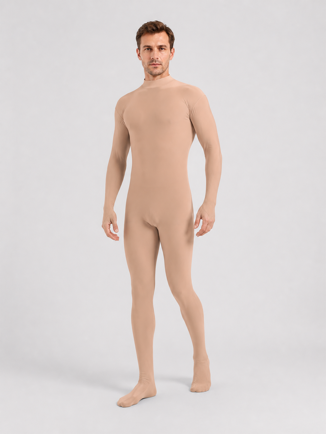 Skin-Tone, Form-Fitting Zentai Jumpsuit for Performances product detail 2