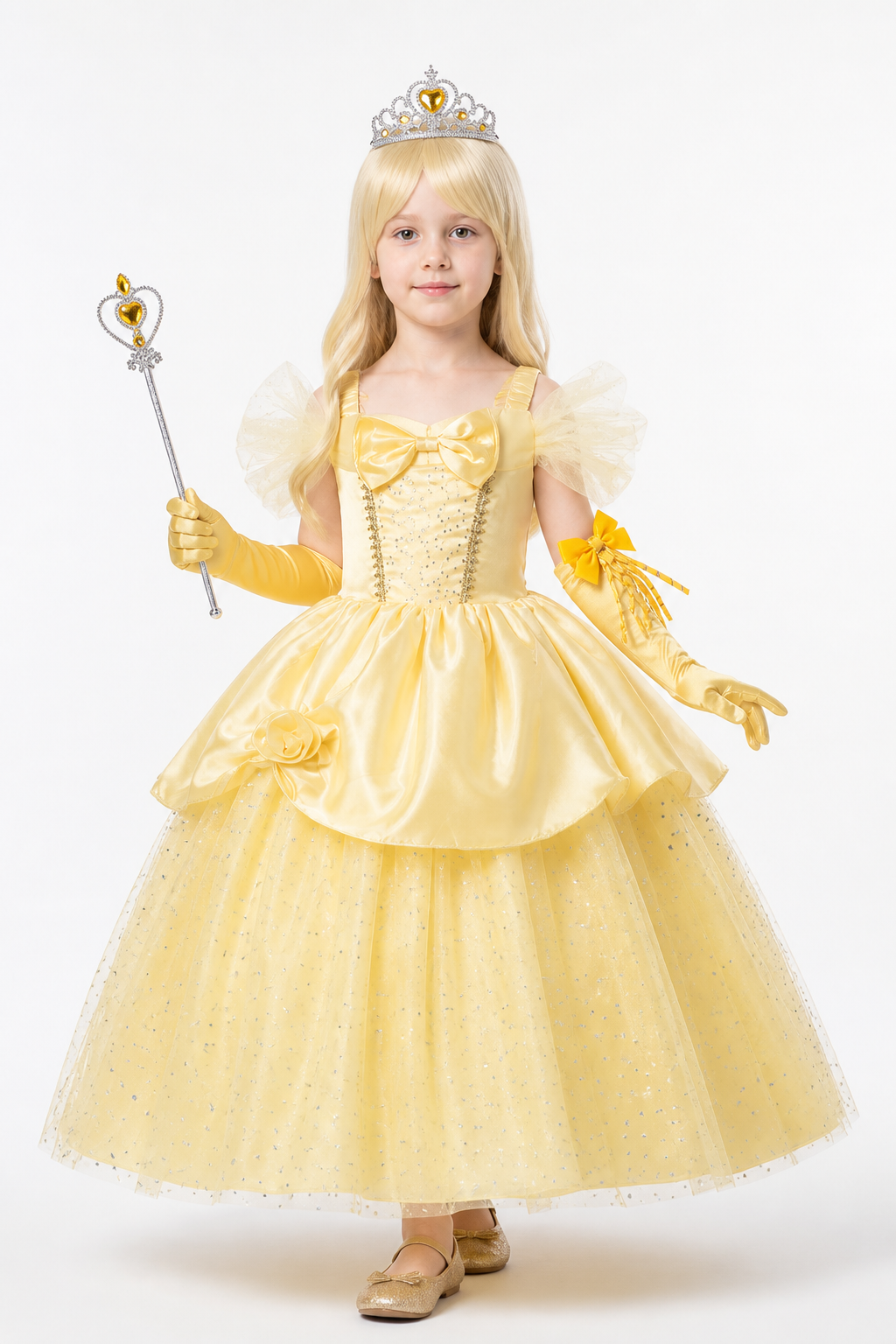Children's Princess Costume with Glitter Costumes detail 2