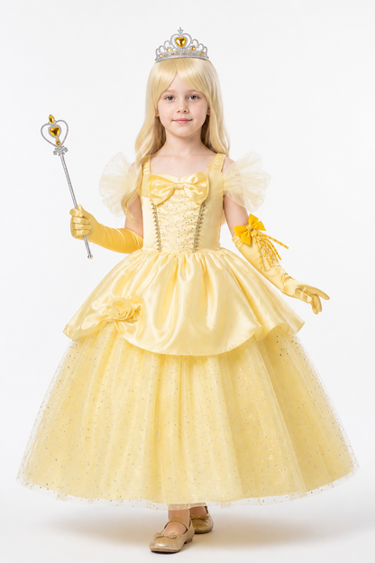 Children's Princess Costume with Glitter Costumes detail 2