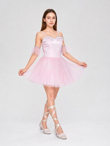 Ballet Stage Dress with Tutu Skirt
