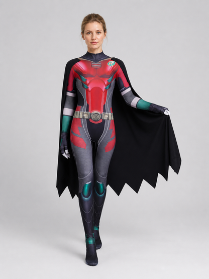 Superhero Cosplay Costume — Jumpsuit with Cape product detail 2