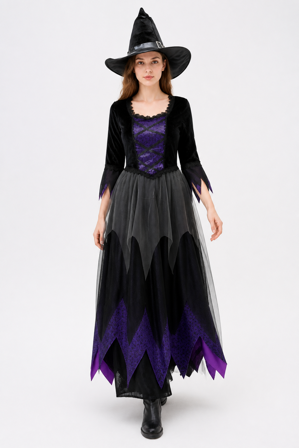 Costume Dress with Layered Skirt and Lace Costume Dresses detail