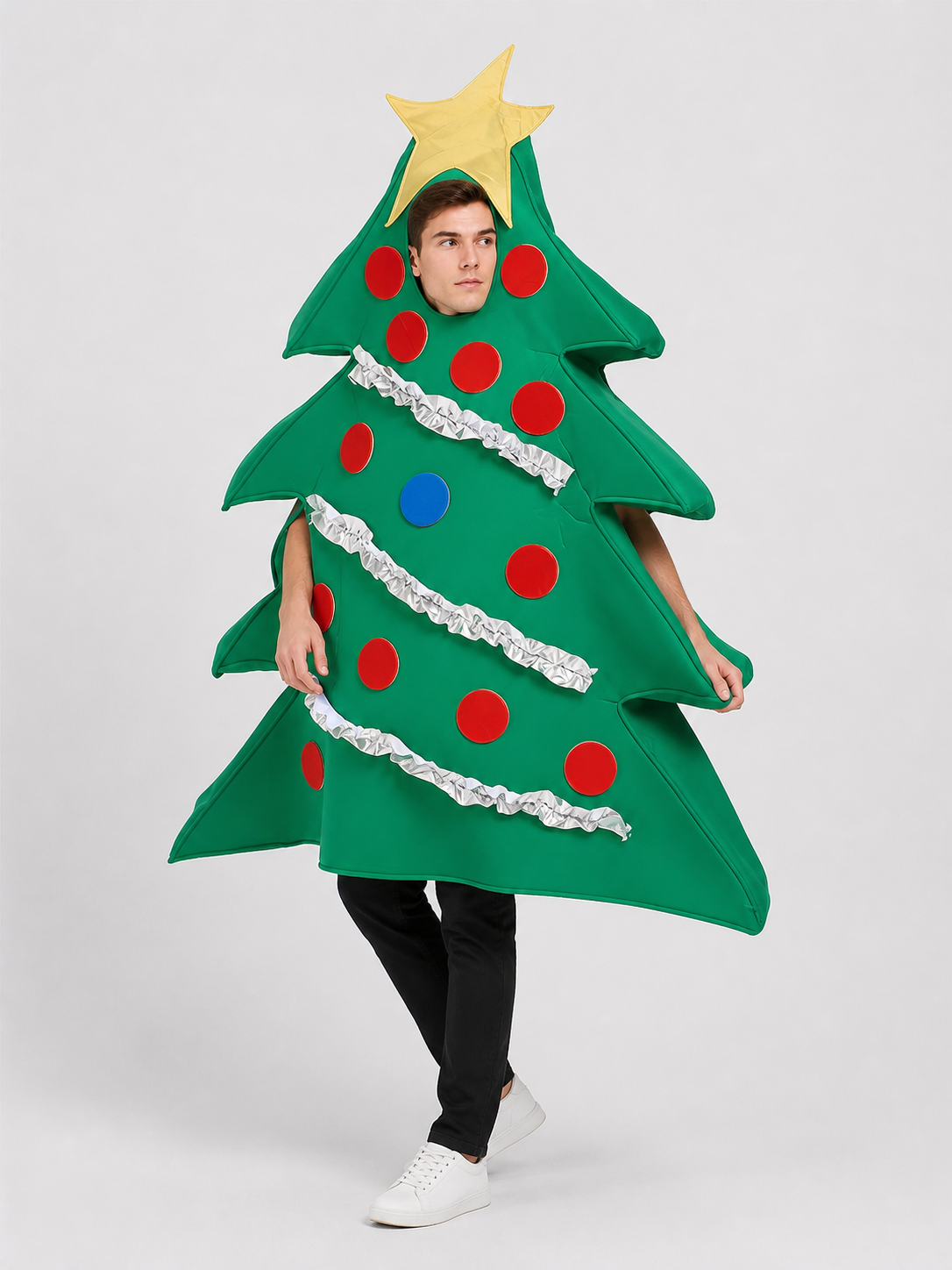 Inflatable Christmas Tree Costume with Shoe Covers