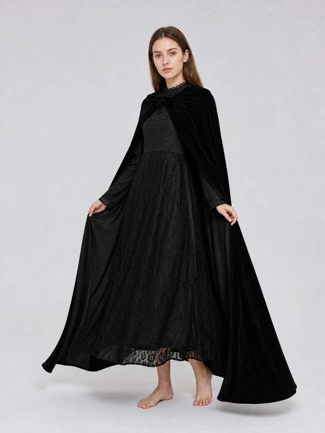 Elphaba Cosplay Costume: Dress, Cape, and Hat