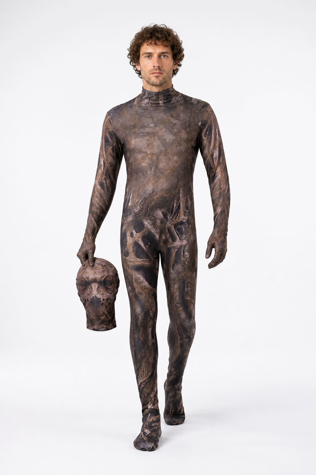Alien Costume, One-Piece Jumpsuit with Headpiece Costume Headwear detail 2