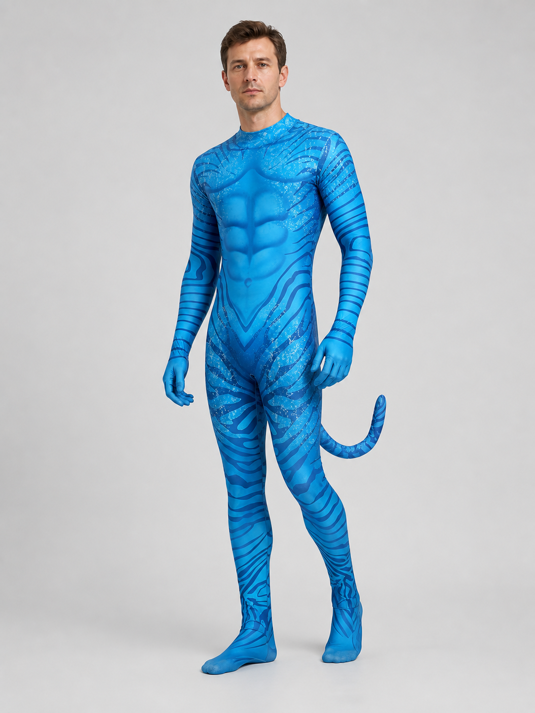 Avatar Na’vi Cosplay Jumpsuit Costume with Tail product detail 2