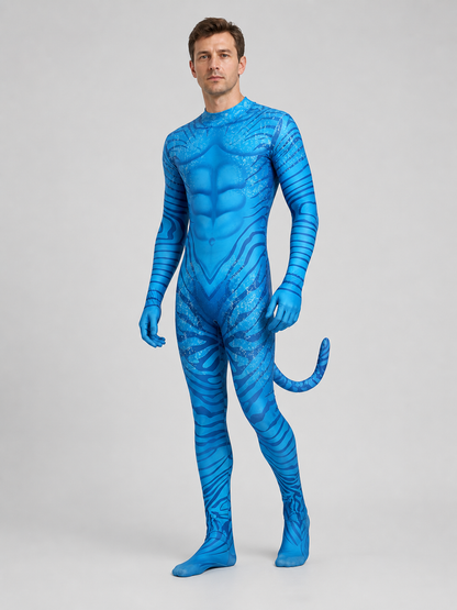 Avatar Na’vi Cosplay Jumpsuit Costume with Tail product detail 2