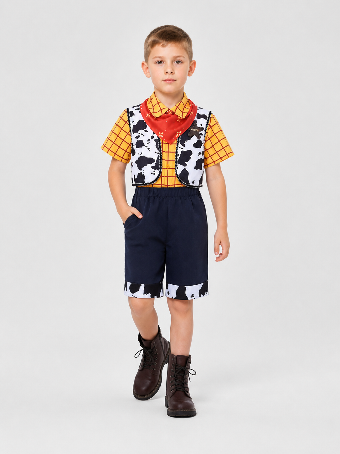 Woody Costume for Cosplay and Performances, 4-Piece Set Costumes detail 2