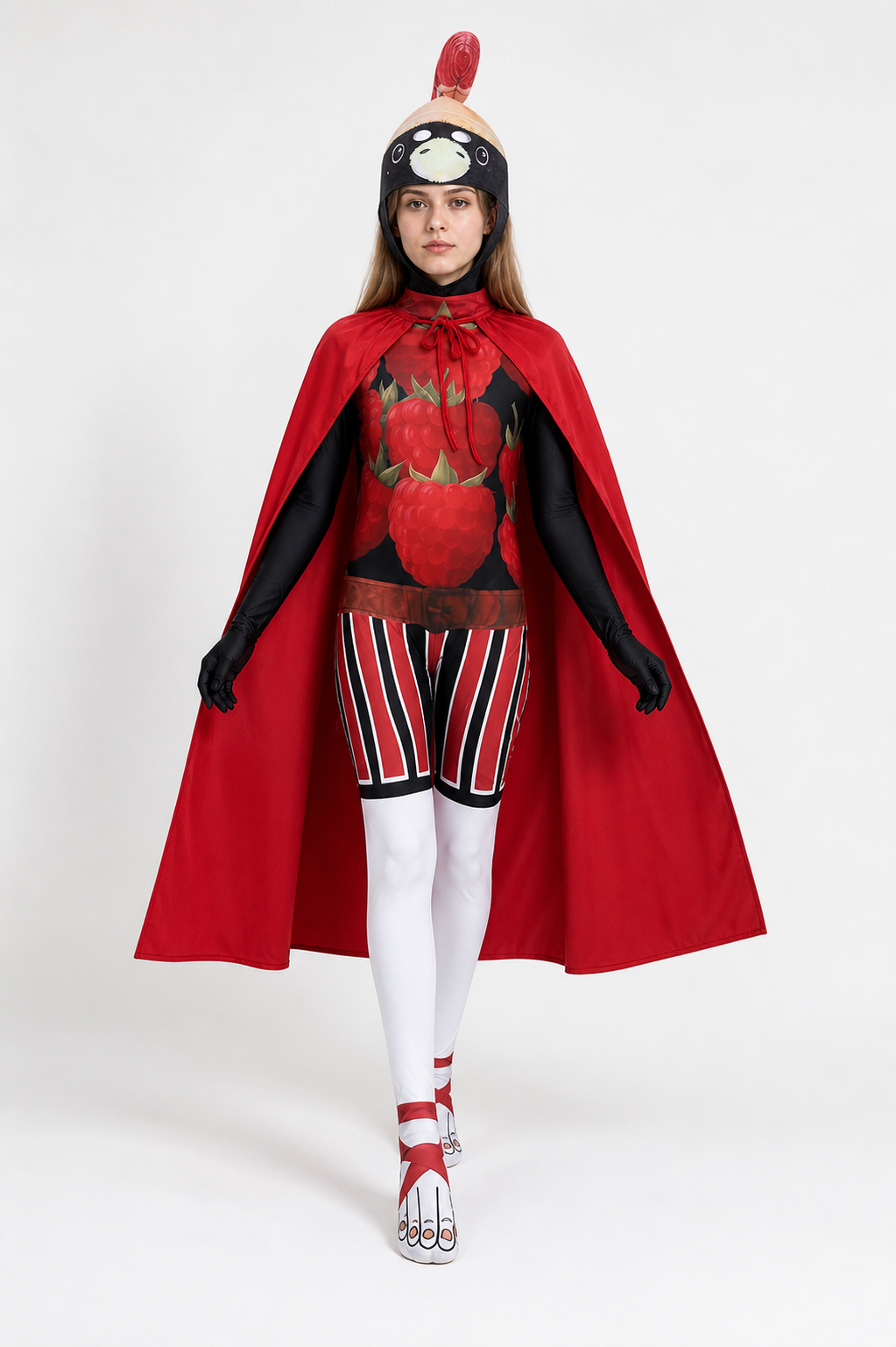 Cosplay Costume with Mask, Cape, and Print Costume Capes detail 2