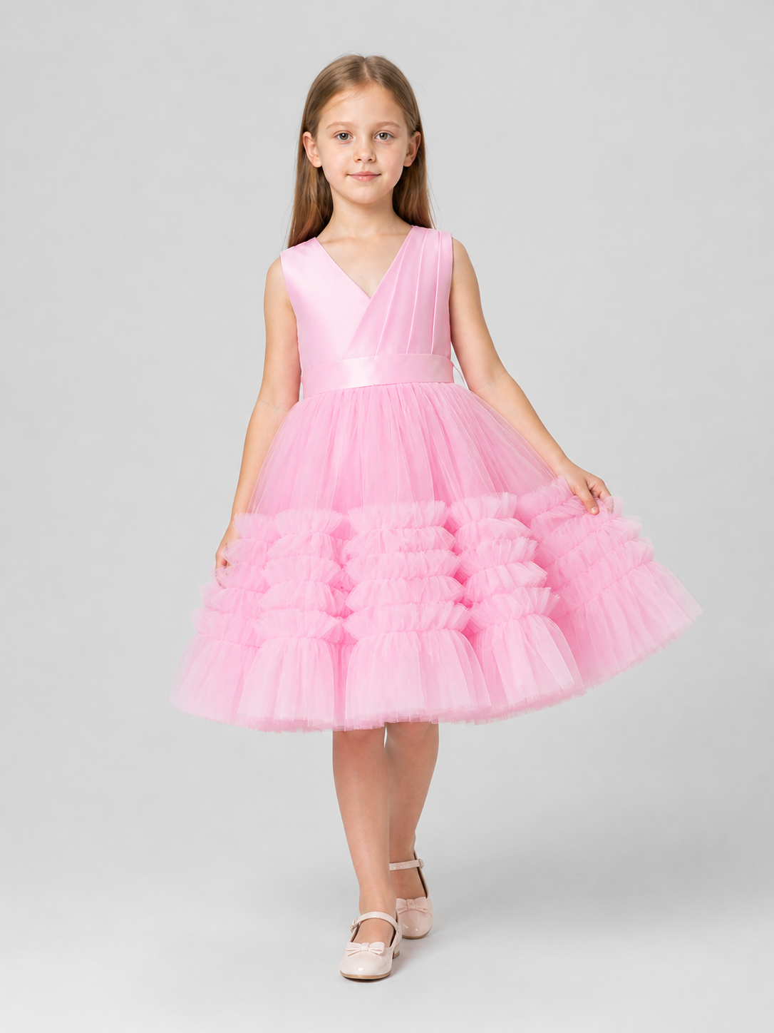 Full Princess Dress with a V-Neck Costume Dresses detail 2